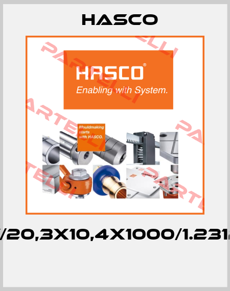 F/20,3x10,4x1000/1.2312  Hasco