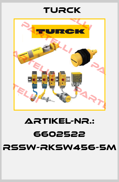 ARTIKEL-NR.: 6602522 RSSW-RKSW456-5M  Turck