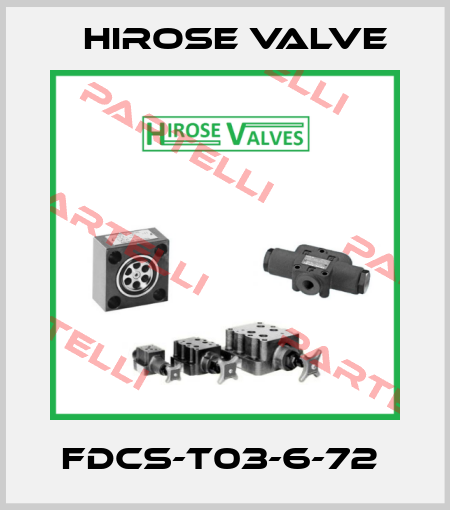 FDCS-T03-6-72  Hirose Valve