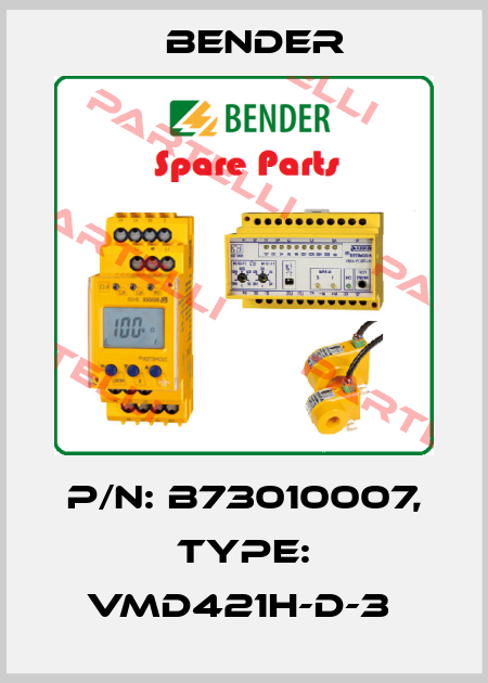 p/n: B73010007, Type: VMD421H-D-3  Bender