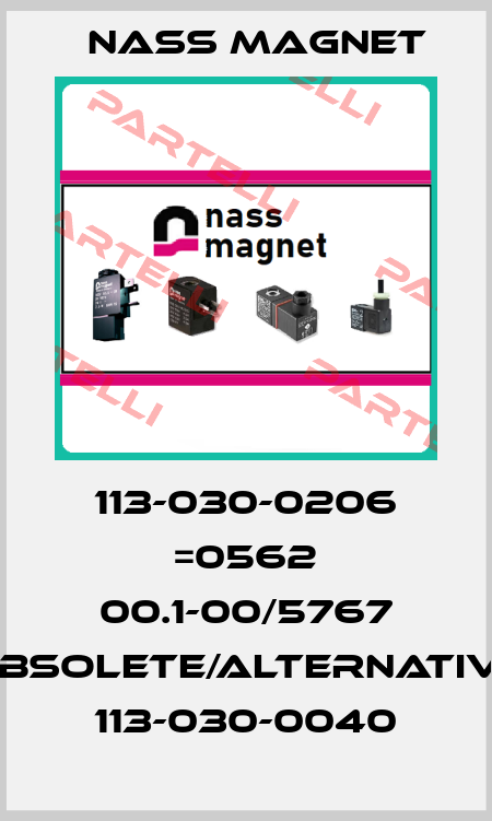 113-030-0206 =0562 00.1-00/5767 obsolete/alternative 113-030-0040 Nass Magnet
