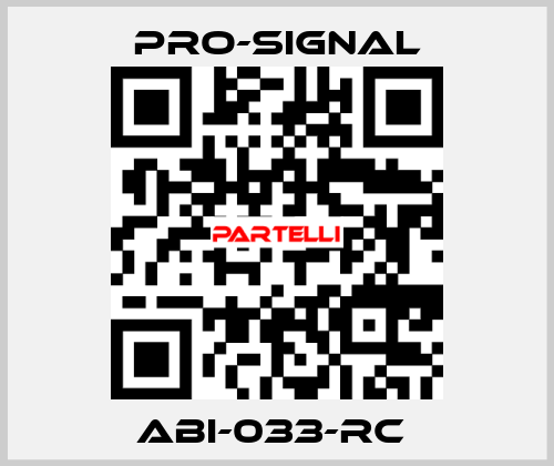 ABI-033-RC  pro-signal