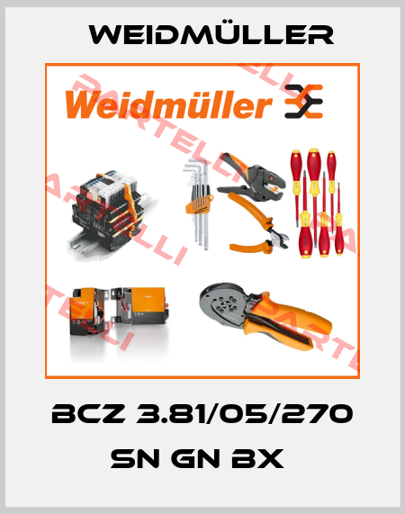 BCZ 3.81/05/270 SN GN BX  Weidmüller
