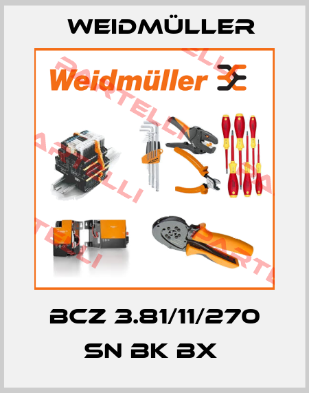 BCZ 3.81/11/270 SN BK BX  Weidmüller
