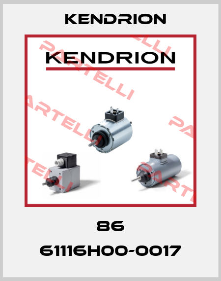 86 61116H00-0017 Kendrion