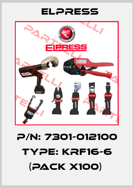 P/N: 7301-012100 Type: KRF16-6 (pack x100)  Elpress