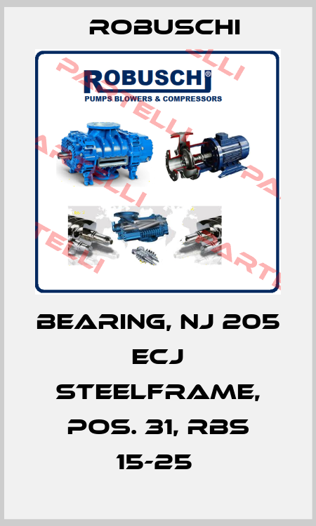 BEARING, NJ 205 ECJ STEELFRAME, POS. 31, RBS 15-25  Robuschi