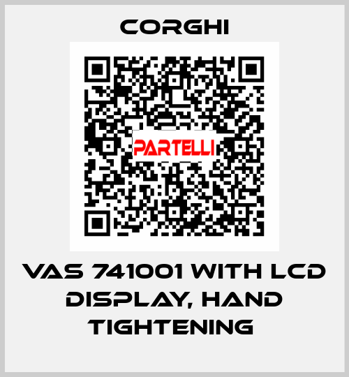 VAS 741001 with LCD display, hand tightening  Corghi
