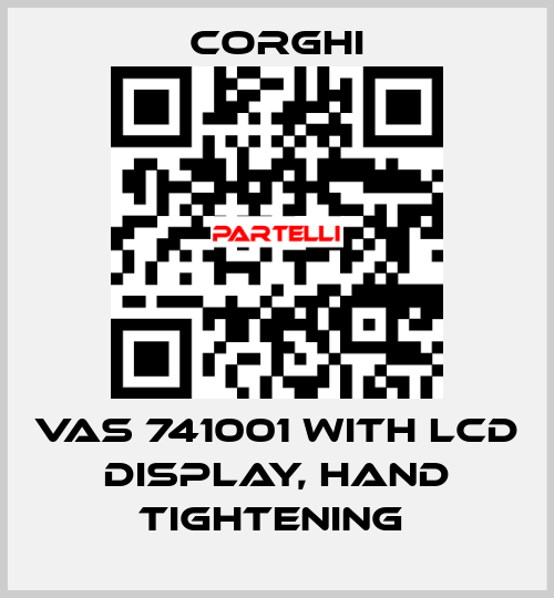 VAS 741001 with LCD display, hand tightening  Corghi