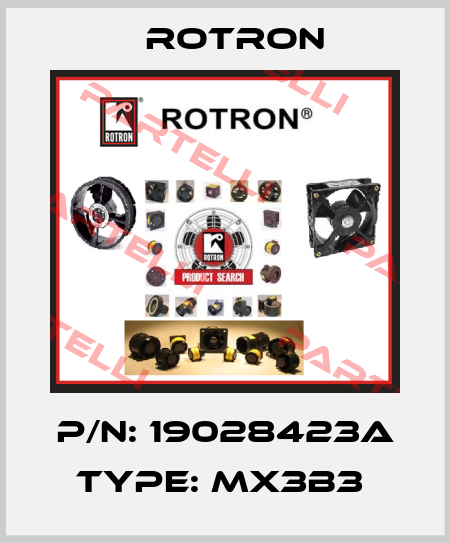 P/N: 19028423A Type: MX3B3  Rotron