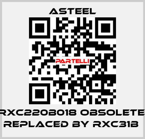 RXC220B018 obsolete, replaced by RXC31B  ASTEEL