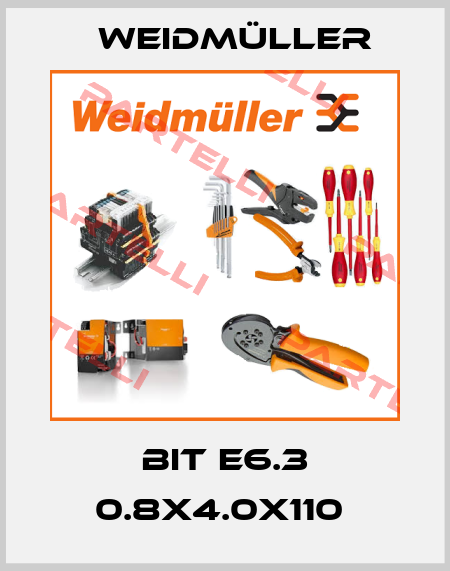 BIT E6.3 0.8X4.0X110  Weidmüller