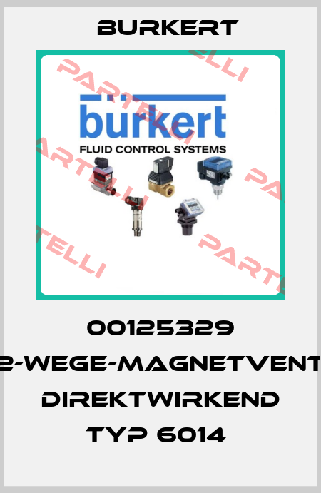 00125329 3/2-WEGE-MAGNETVENTIL, DIREKTWIRKEND TYP 6014  Burkert