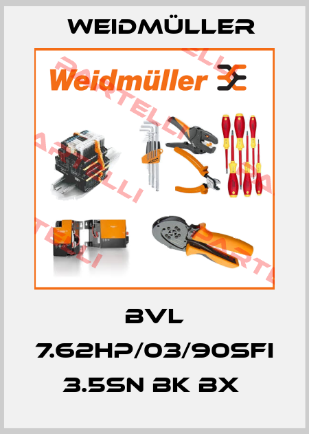 BVL 7.62HP/03/90SFI 3.5SN BK BX  Weidmüller
