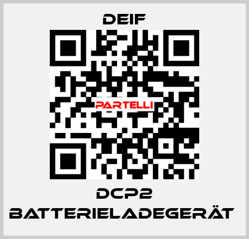 DCP2 Batterieladegerät  Deif