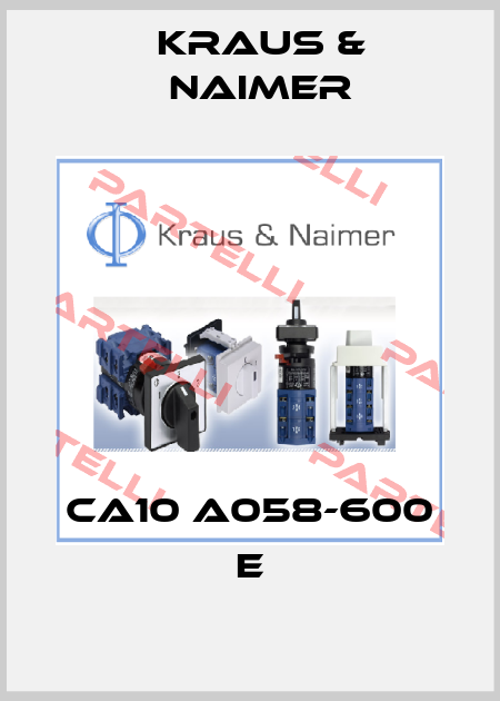 CA10 A058-600 E Kraus & Naimer