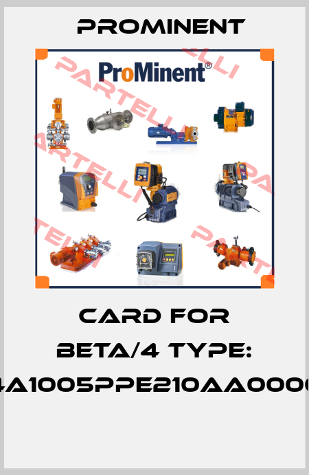 Card for BETA/4 Type: BT4A1005PPE210AA000000  ProMinent