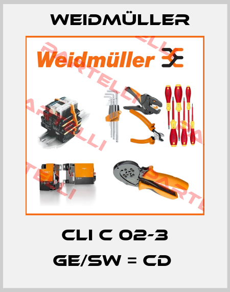 CLI C 02-3 GE/SW = CD  Weidmüller