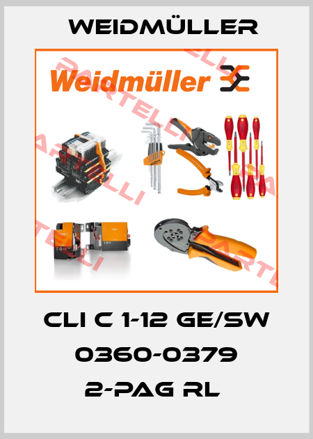 CLI C 1-12 GE/SW 0360-0379 2-PAG RL  Weidmüller