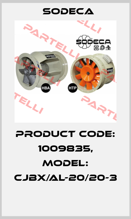 Product Code: 1009835, Model: CJBX/AL-20/20-3  Sodeca