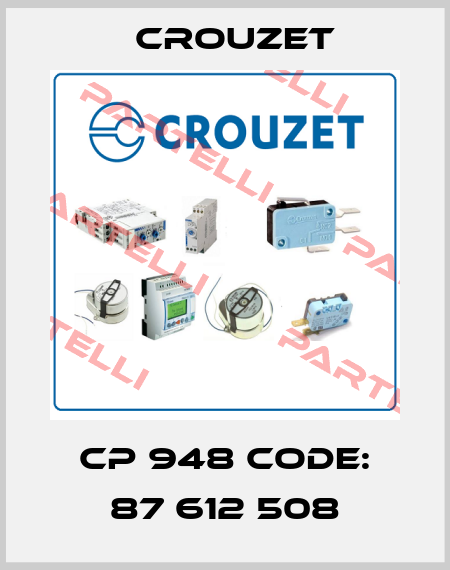 CP 948 Code: 87 612 508 Crouzet