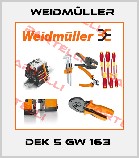 DEK 5 GW 163  Weidmüller