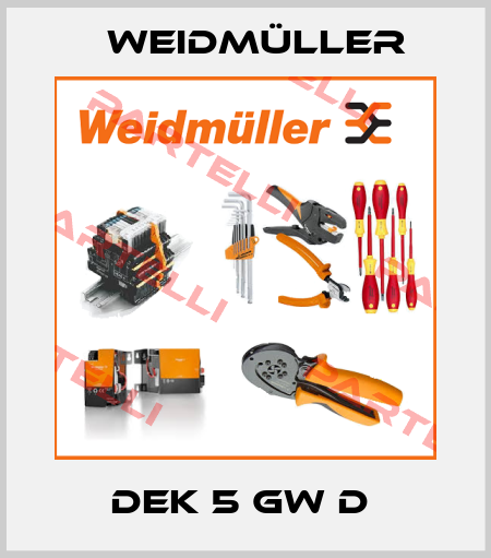 DEK 5 GW D  Weidmüller