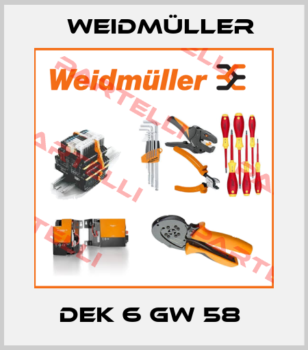 DEK 6 GW 58  Weidmüller