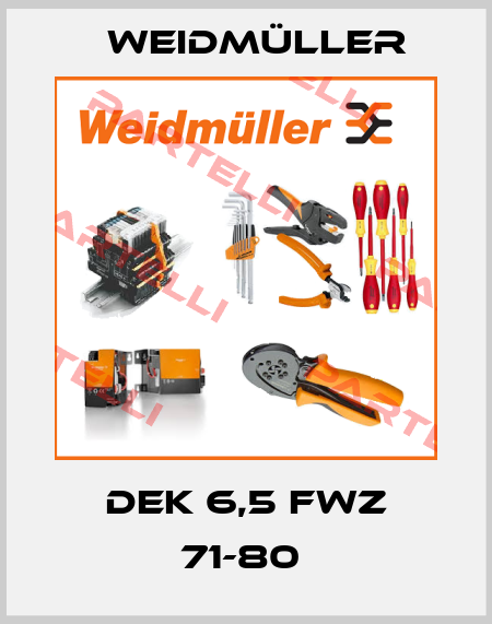 DEK 6,5 FWZ 71-80  Weidmüller