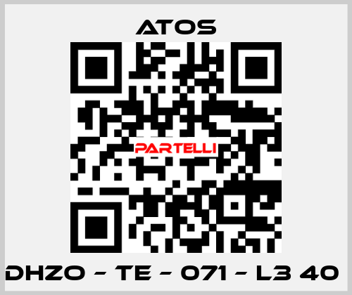 DHZO – TE – 071 – L3 40  Atos