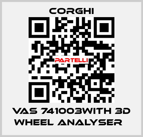 VAS 741003with 3D wheel analyser   Corghi