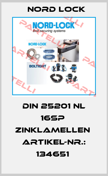 DIN 25201 NL 16SP  ZINKLAMELLEN  ARTIKEL-NR.: 134651  Nord Lock
