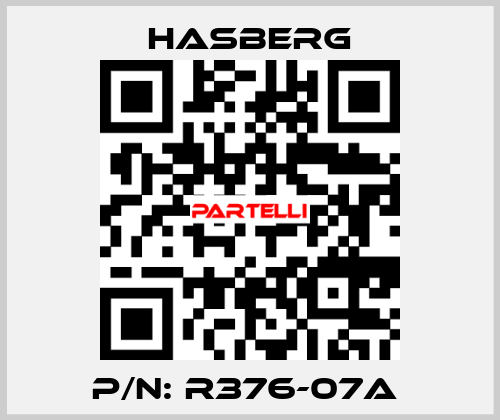 P/N: R376-07A  Hasberg