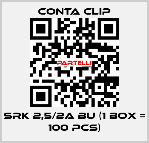 SRK 2,5/2A BU (1 box = 100 pcs) Conta Clip
