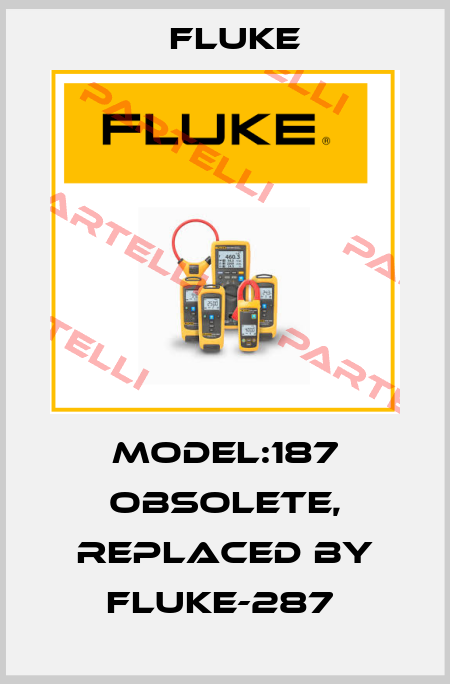Model:187 obsolete, replaced by Fluke-287  Fluke