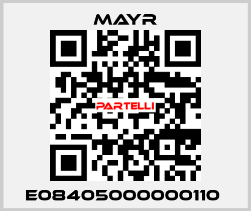 E08405000000110  Mayr