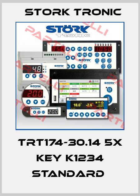 TRT174-30.14 5x key K1234 STANDARD  Stork tronic