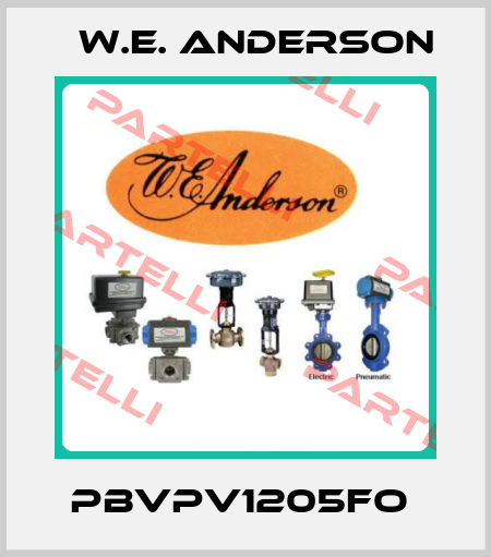 PBVPV1205FO  W.E. ANDERSON