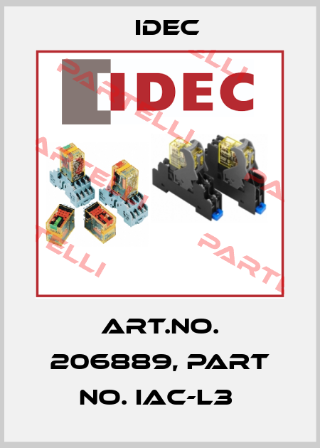 Art.No. 206889, Part No. IAC-L3  Idec