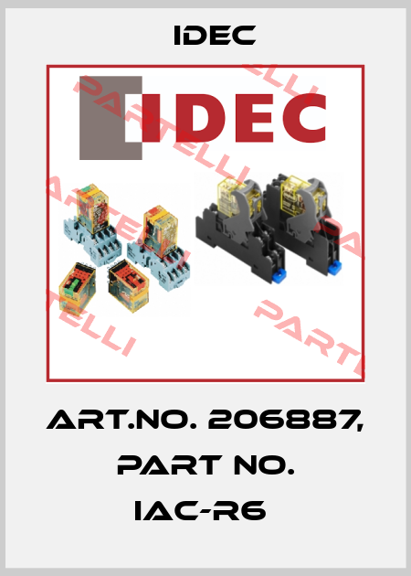 Art.No. 206887, Part No. IAC-R6  Idec