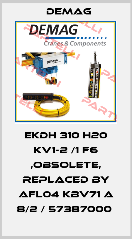 EKDH 310 H20 KV1-2 /1 F6 ,obsolete, replaced by AFL04 KBV71 A 8/2 / 57387000  Demag