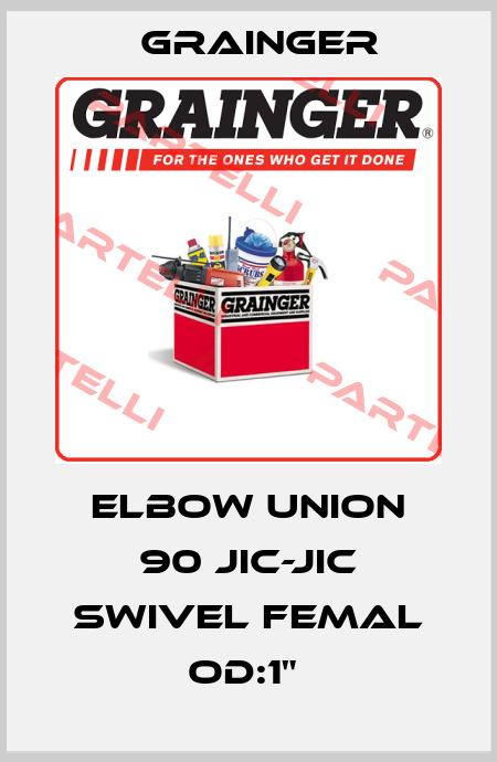 ELBOW UNION 90 JIC-JIC SWIVEL FEMAL OD:1"  Grainger