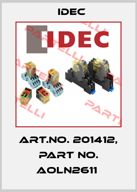 Art.No. 201412, Part No. AOLN2611  Idec