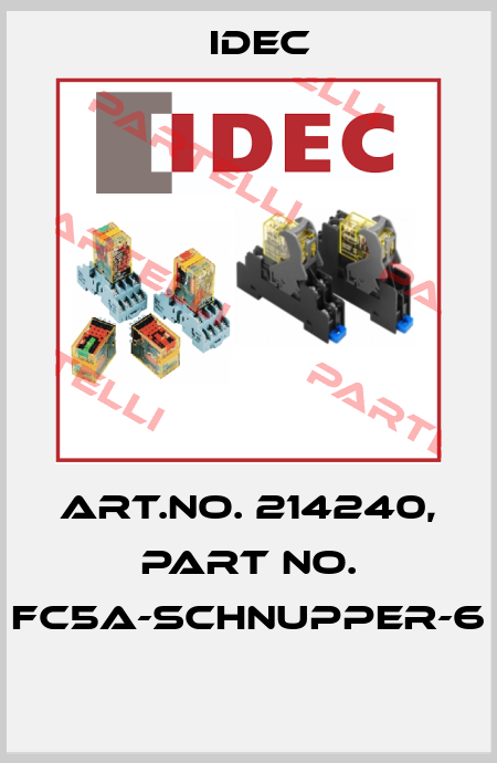 Art.No. 214240, Part No. FC5A-SCHNUPPER-6  Idec