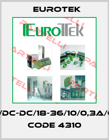 ET/DC-DC/18-36/10/0,3A/GB  CODE 4310 Eurotek