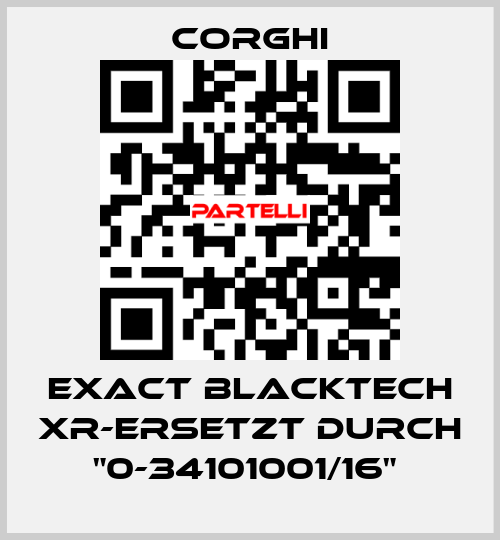 EXACT BLACKTECH XR-Ersetzt durch "0-34101001/16"  Corghi