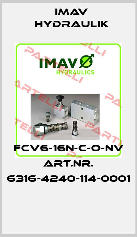 FCV6-16N-C-O-NV ART.NR. 6316-4240-114-0001  IMAV Hydraulik