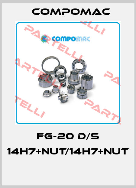 FG-20 D/S 14H7+NUT/14H7+NUT  Compomac