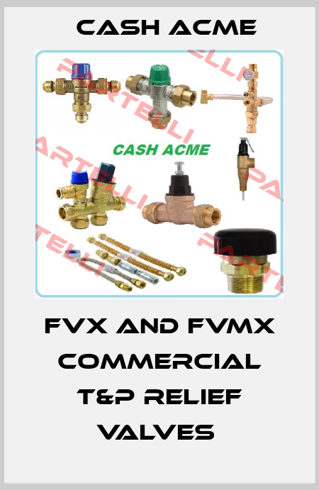 FVX AND FVMX COMMERCIAL T&P RELIEF VALVES  Cash Acme