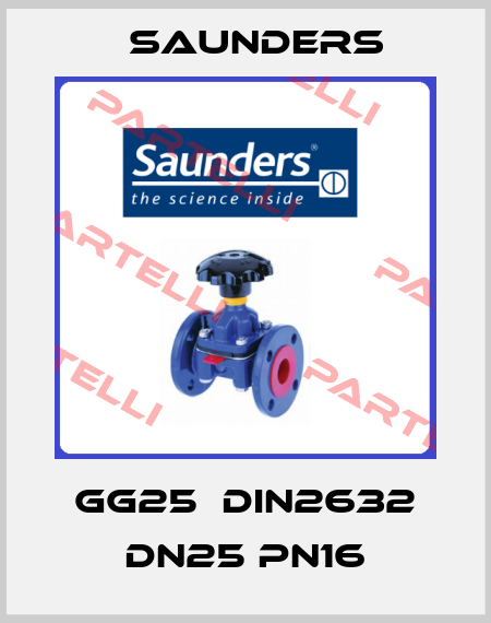 GG25  DIN2632 DN25 PN16 Saunders